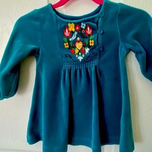 Velour Hanna Andersson Dress size 12-18 mos